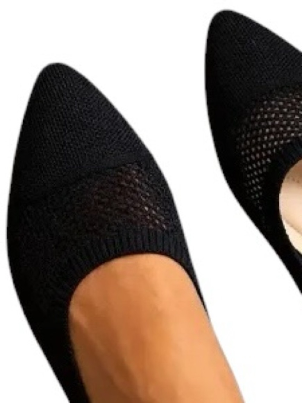 Classic Black Women's Ballet Flats. Size 7.